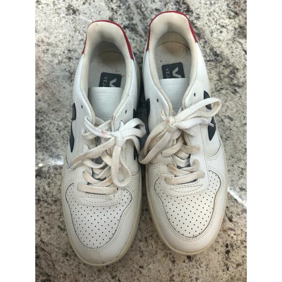 VEJA V-10 CWL WHITE NAUTICO PEKIN SIZE 39 W8/M6 - Picture 3 of 8